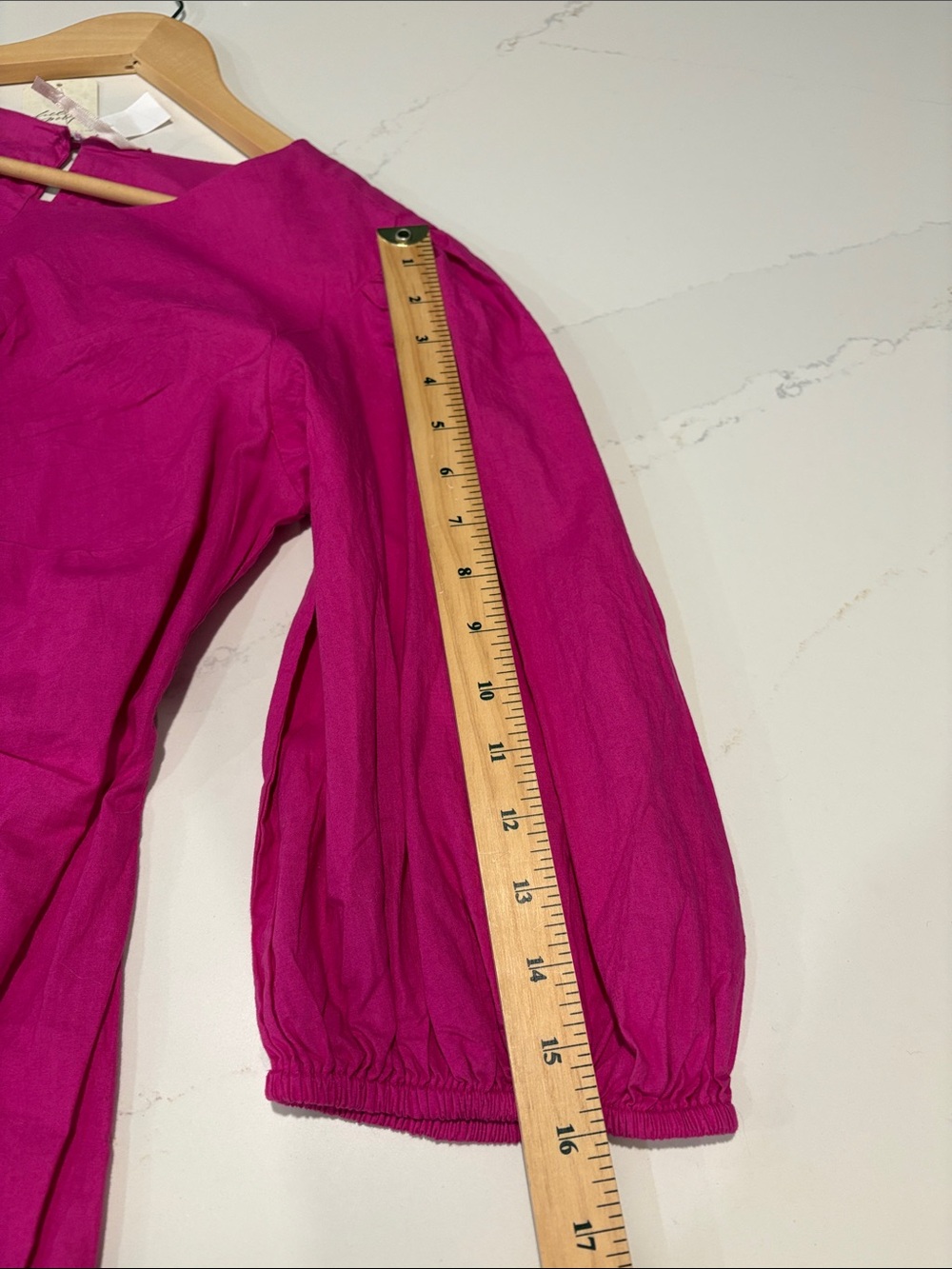 NWT Free People Women's Fuchsia Ruched Front Shift Lined Dress SZ Medium - Picture 11 of 11